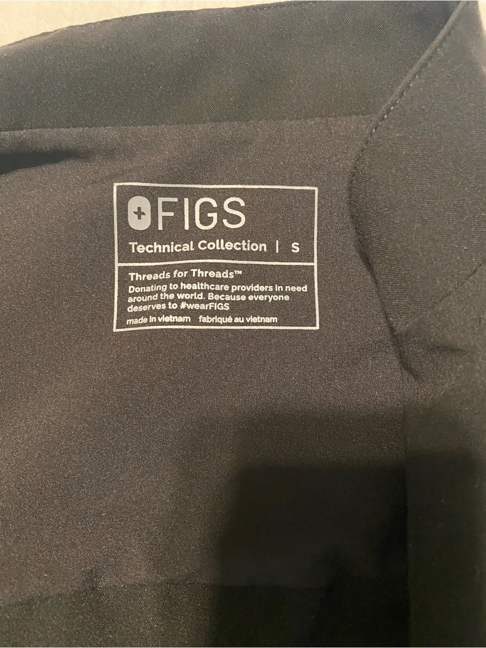 Figs Black Zip-Front Scrub Jacket - Picture 7 of 7